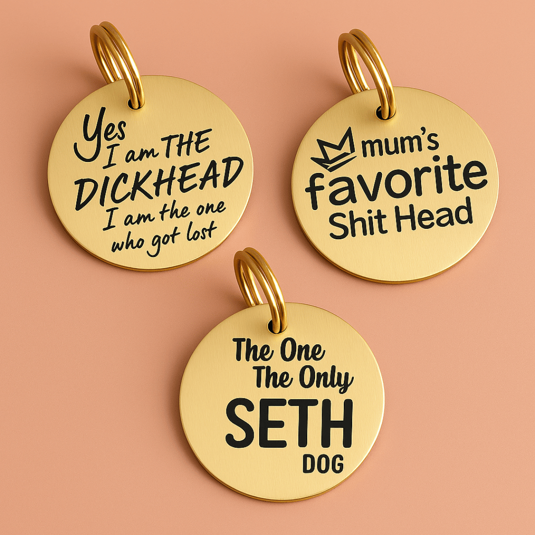 Funny Pet ID tags
