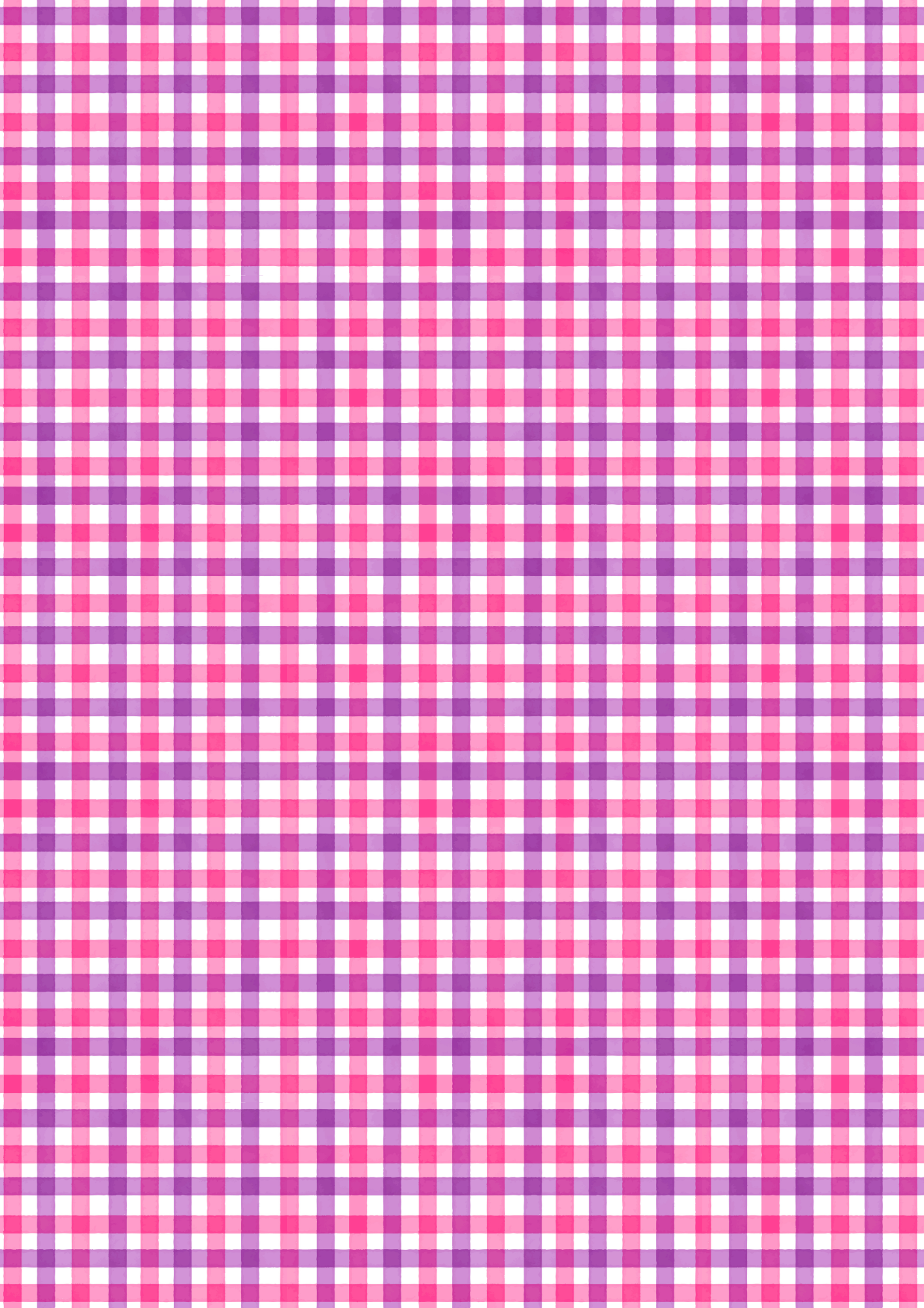 Pink & Purple Gingham Dog Collar – Choose your buckle style