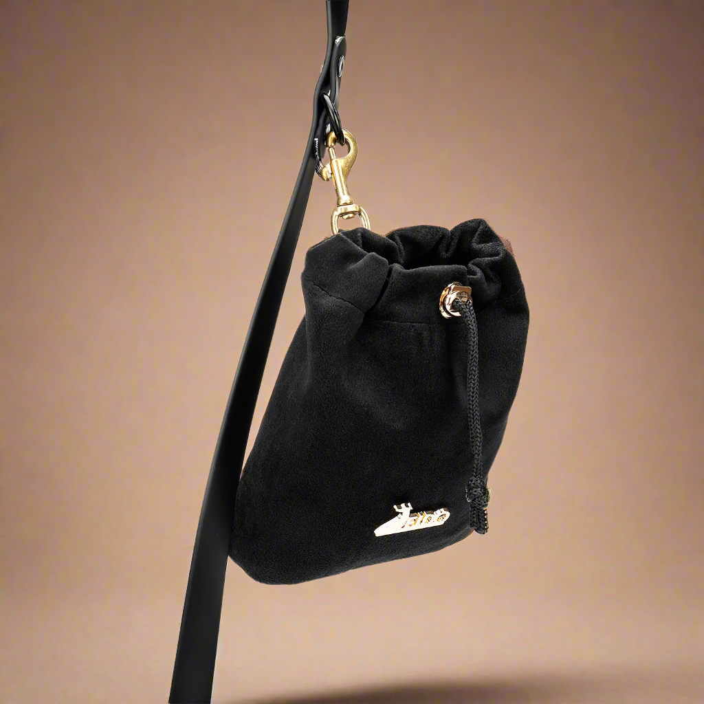 Black dog treat bag
