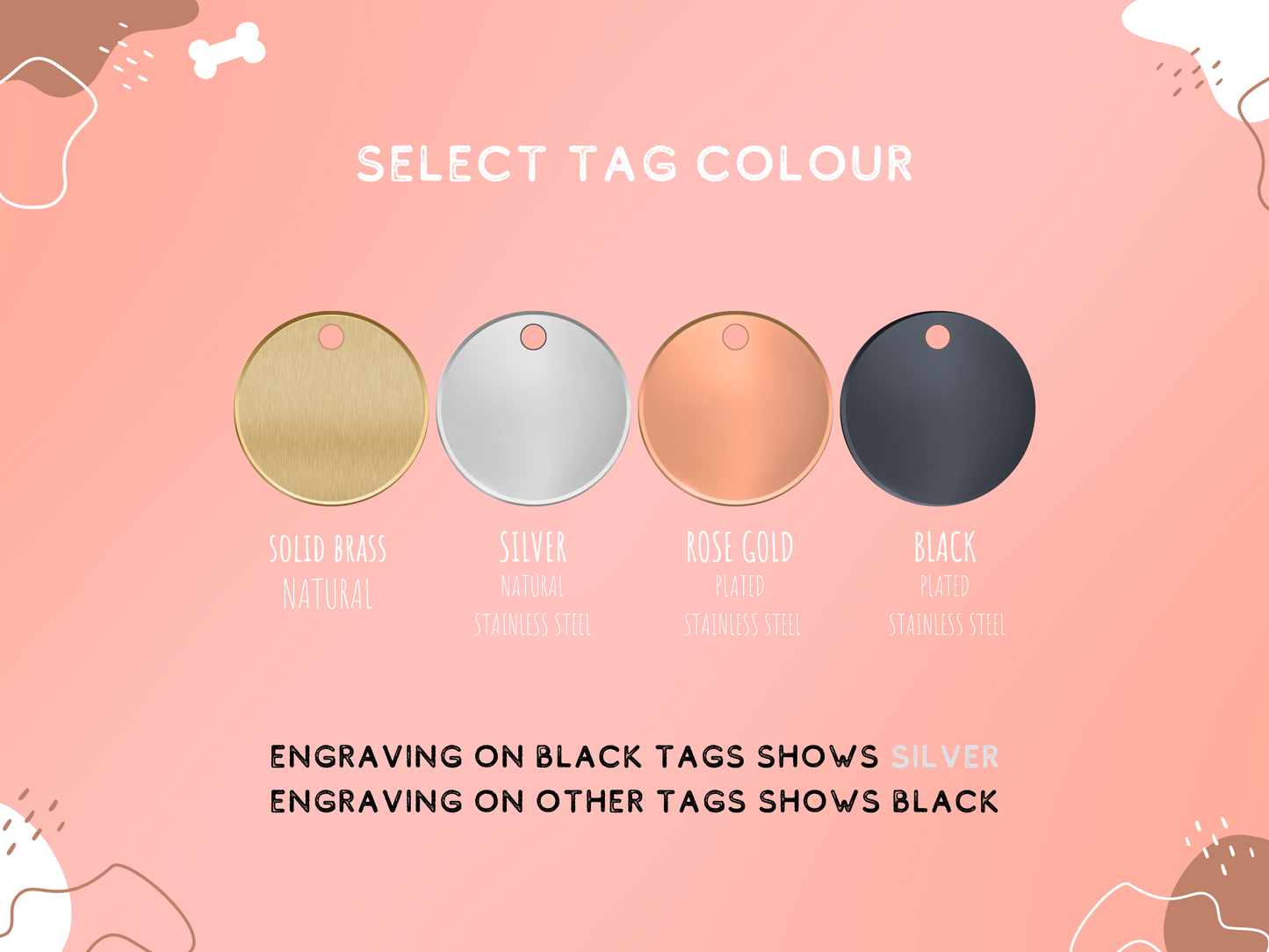 Uh Oh… I’m in Shit! Funny Dog ID Tag – Custom Engraved Pet Tag