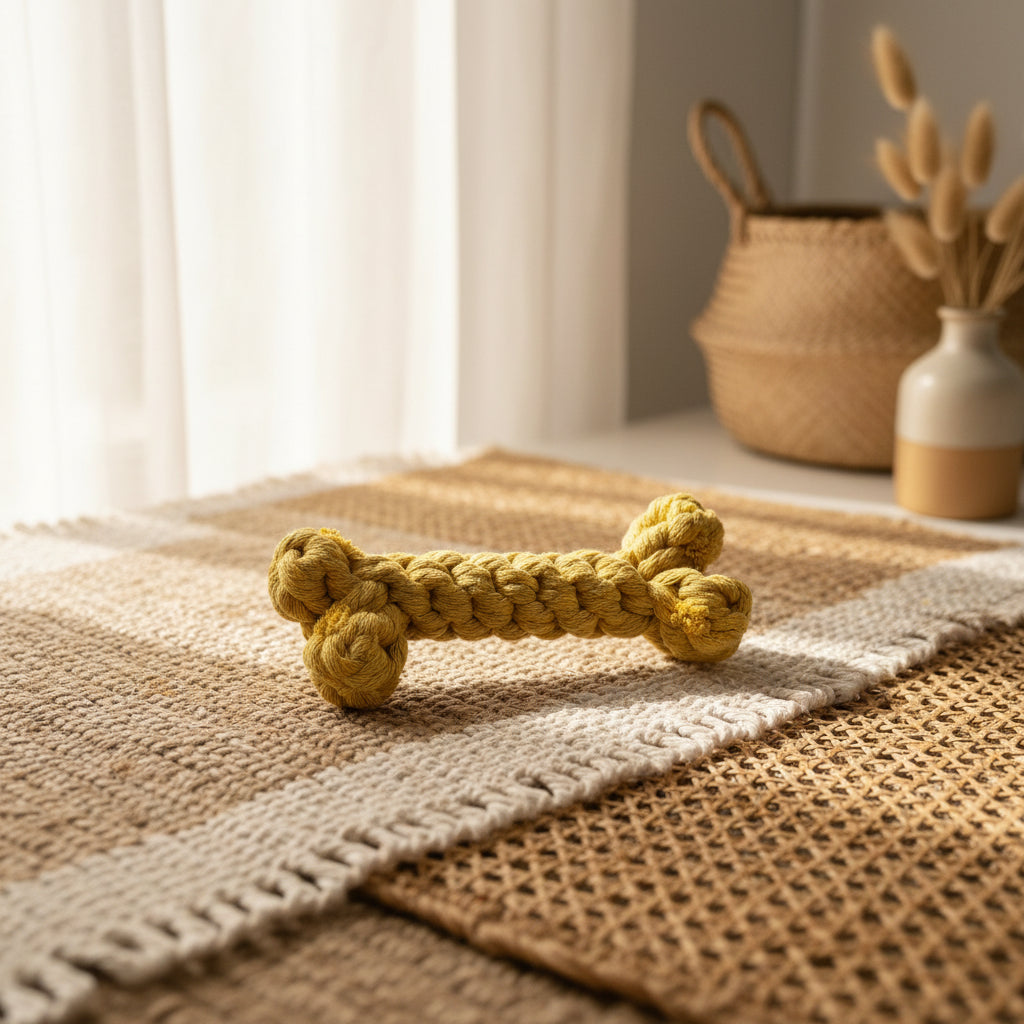 Rope Bone Dog Toy | Cotton Rope Chew & Tug Toy