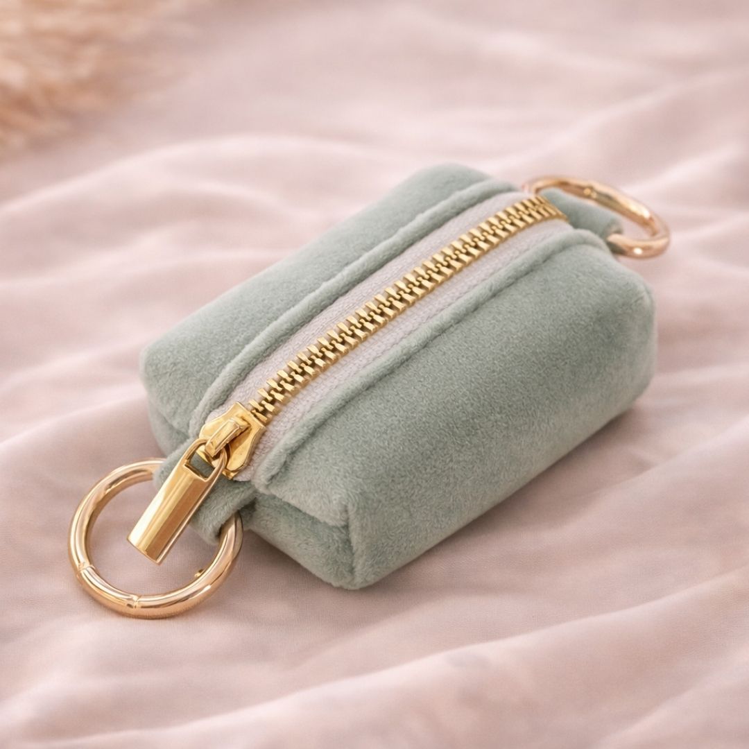 Sage Green dog poop bag holder
