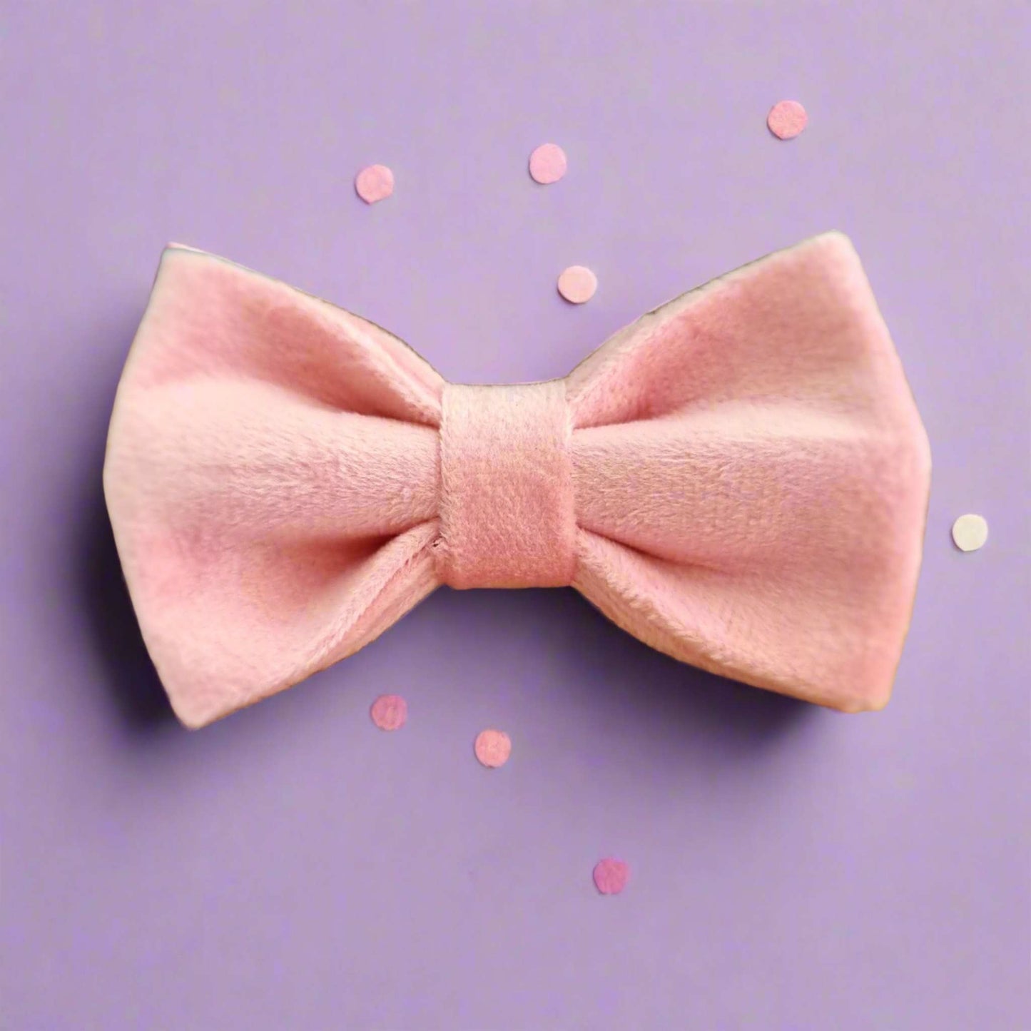 light pink dog bow tie