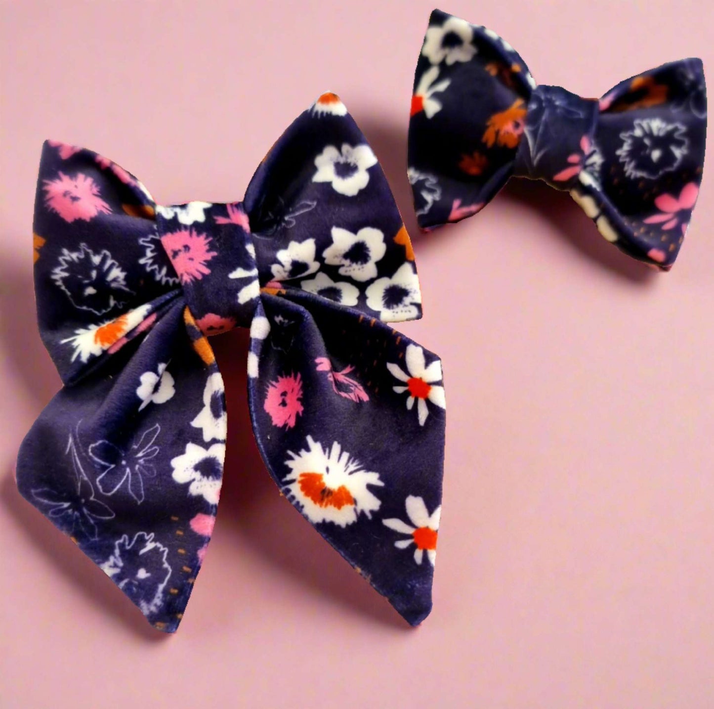 Lola Floral dog bow tie