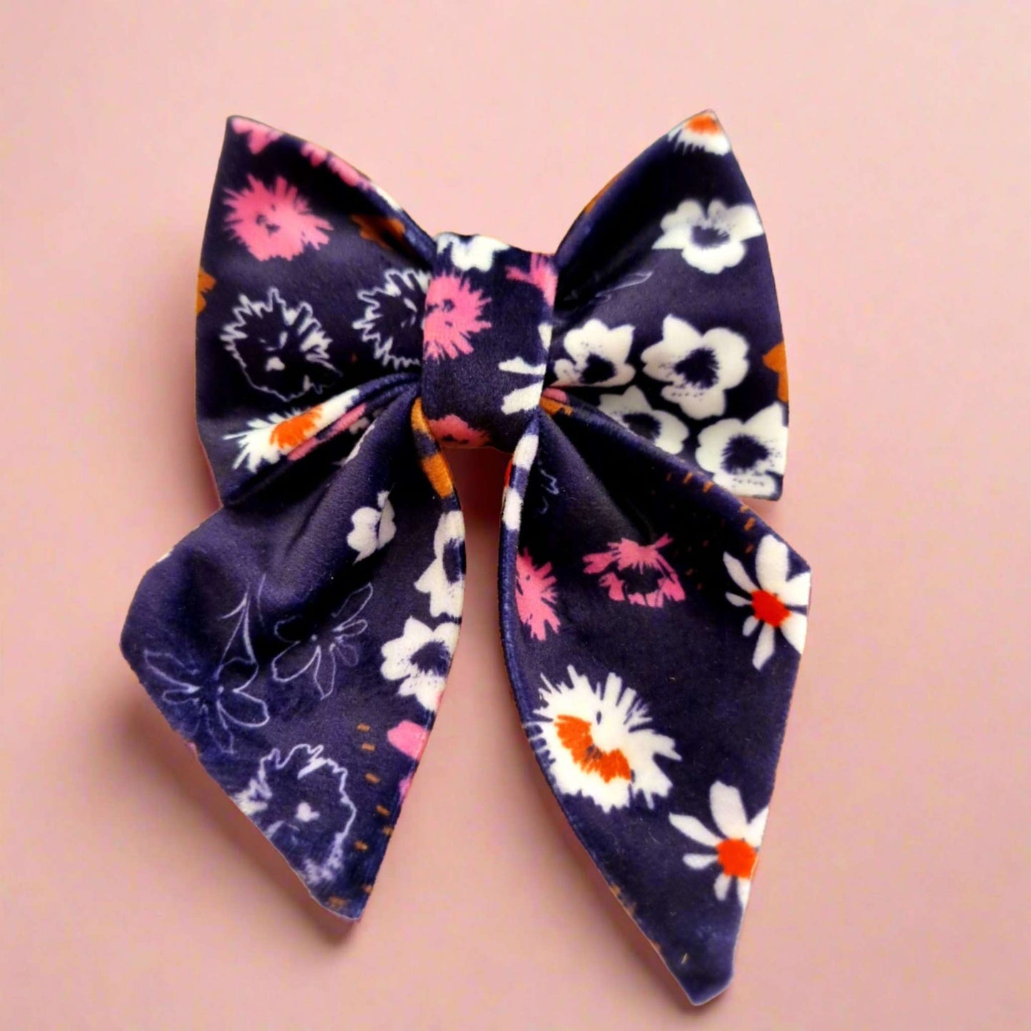 Lola Floral dog bow tie