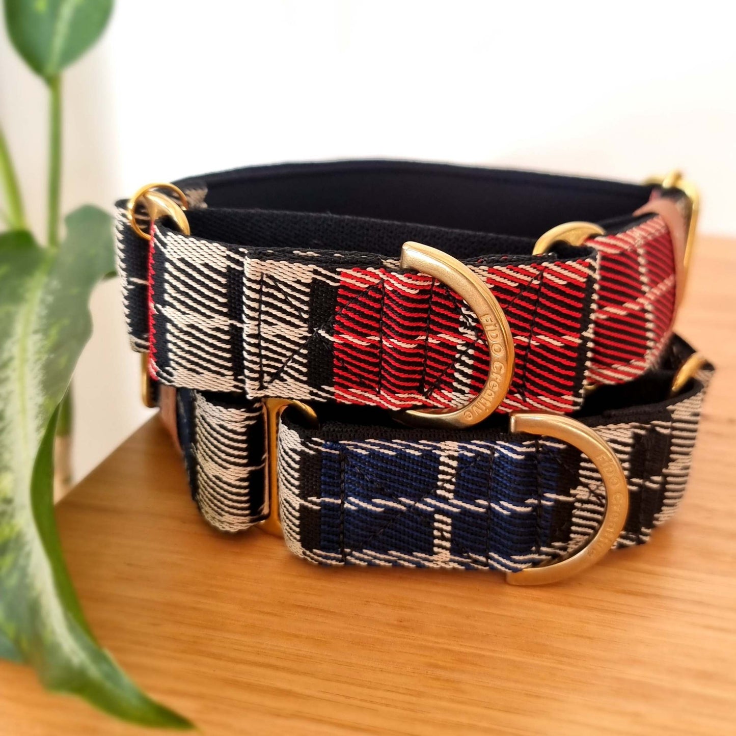 Tartan dog collars