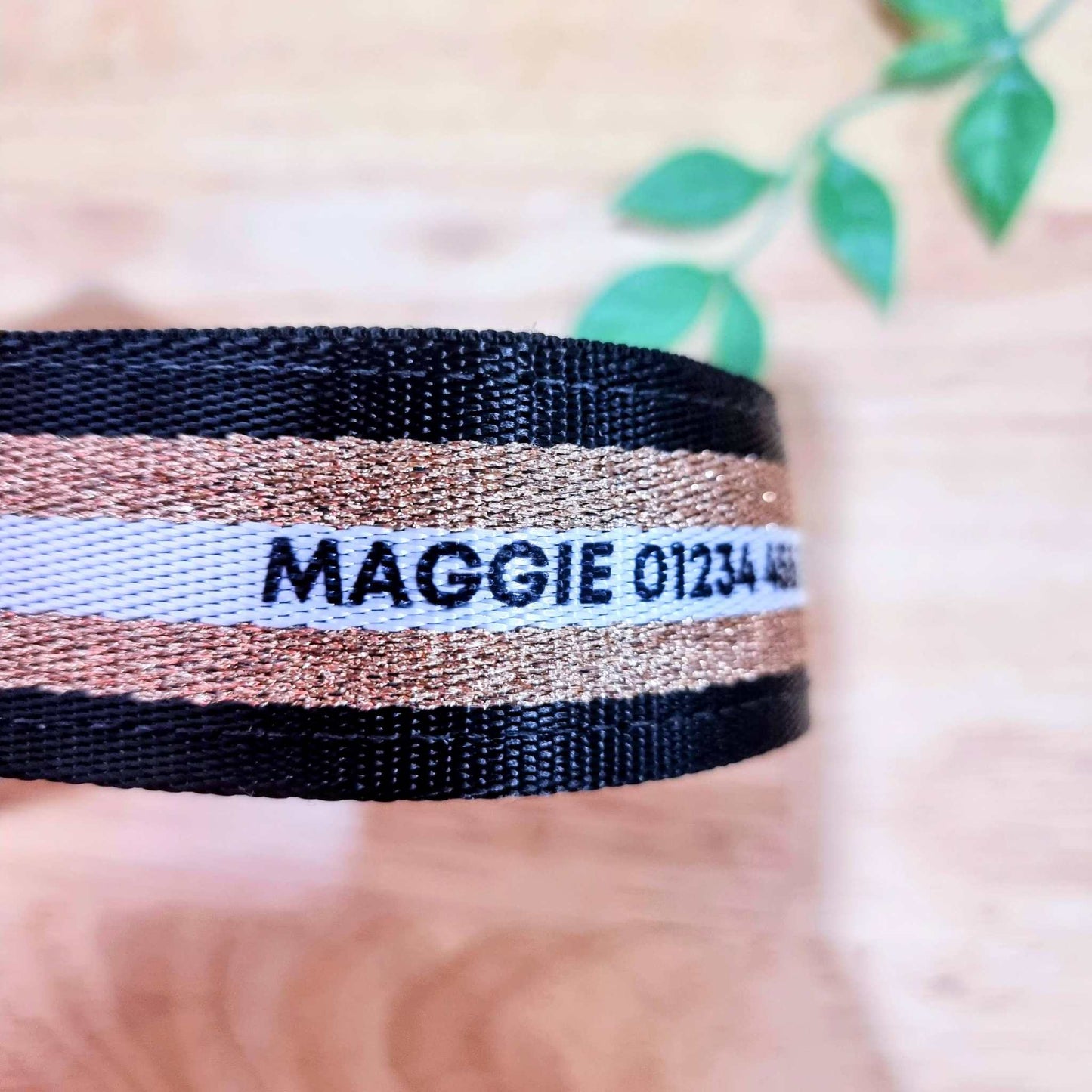 Personalised martingale collar 