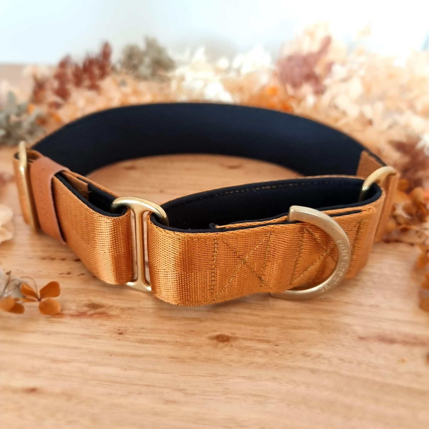 tawny brown martingale collar