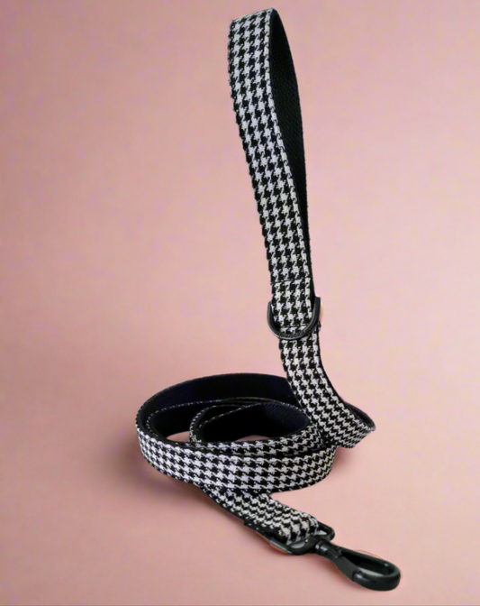 Houndstooth dog leash