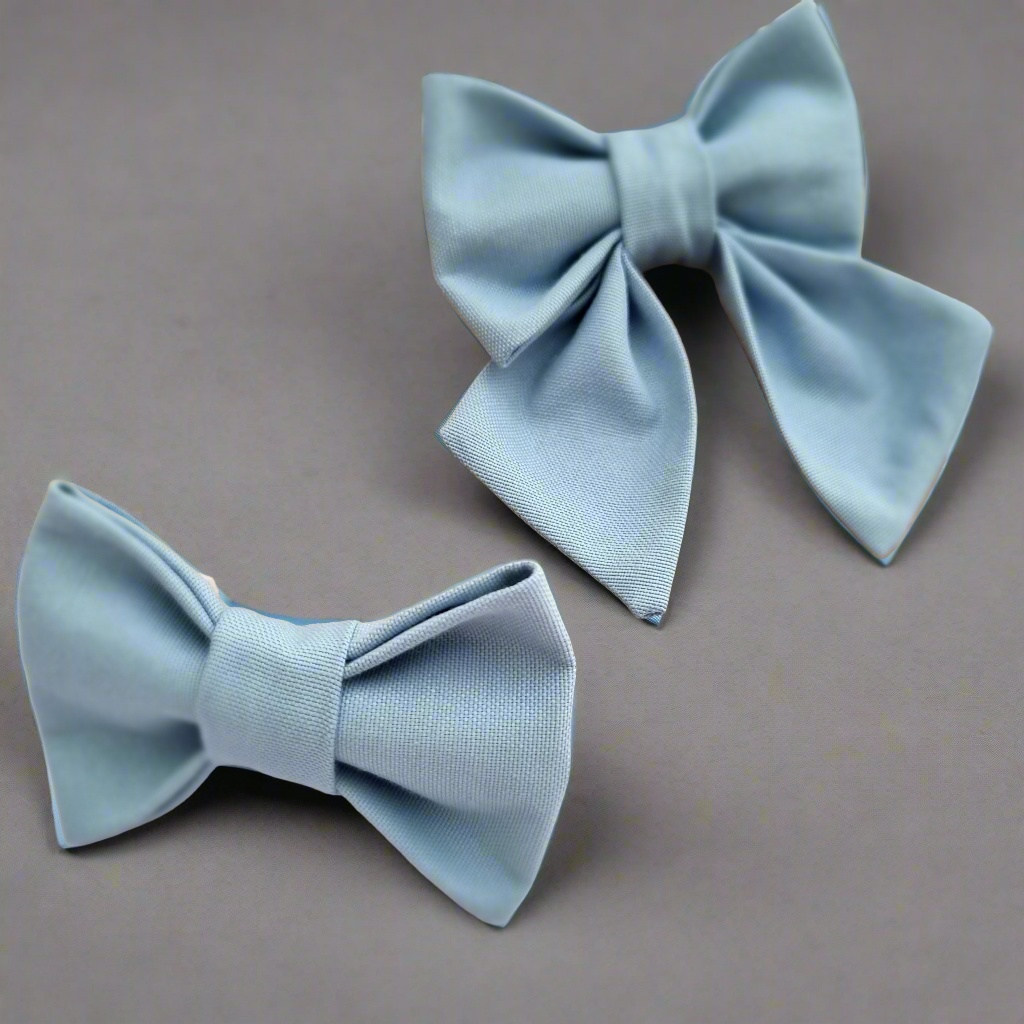 Blue dog bow tie