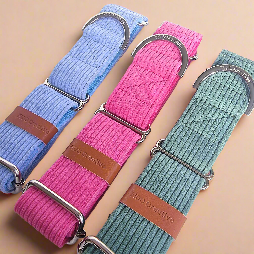 Green Corduroy Martingale Collar