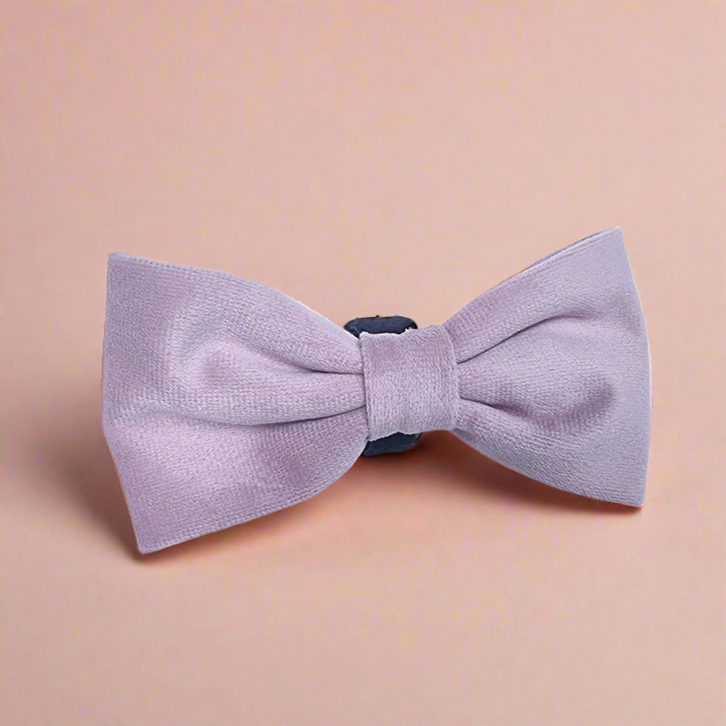 Lilac dog bow tie