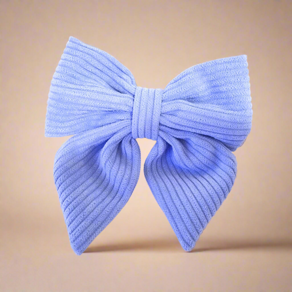 Blue dog bow tie