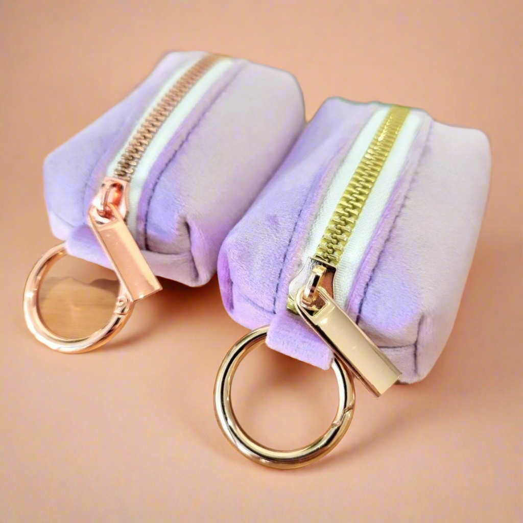 Light Purple dog poop bag holder