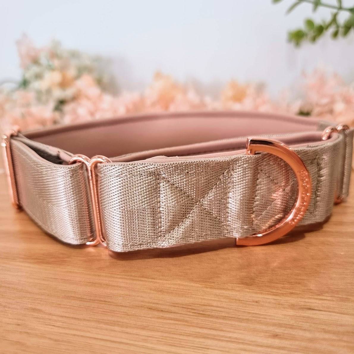 beige martingale collar