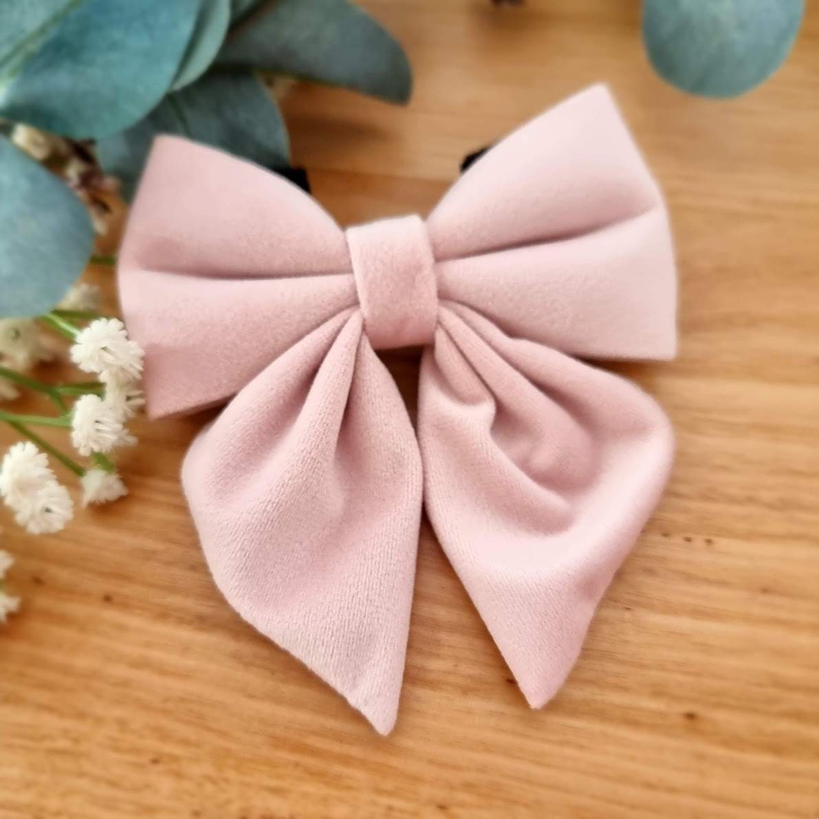 Light pink dog bow tie