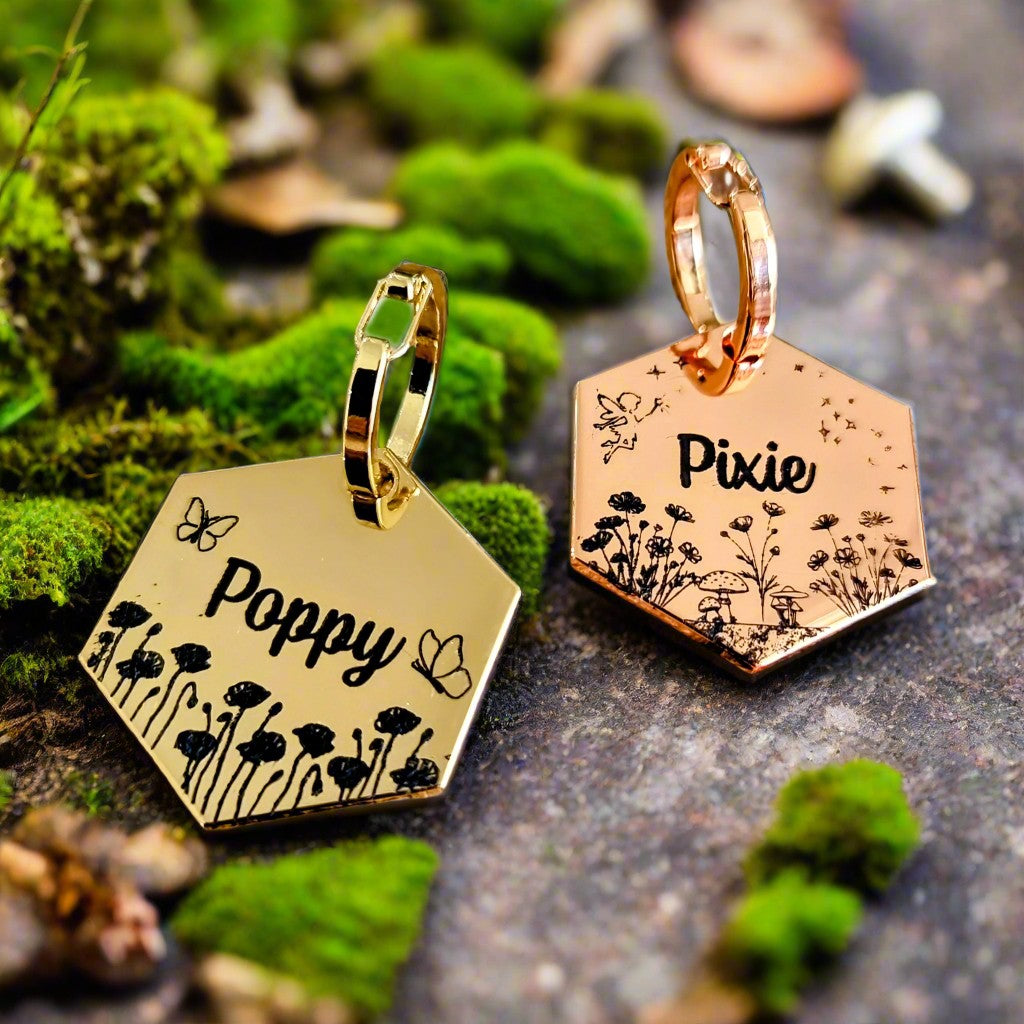 Pixie Pet ID tag - Hexagon
