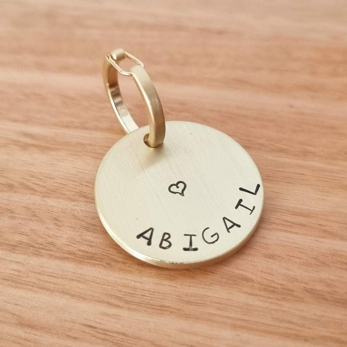 Gold Pet ID tag