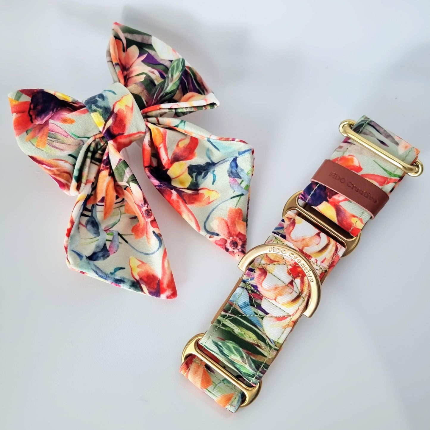 Dog Bow tie - Aloha Floral