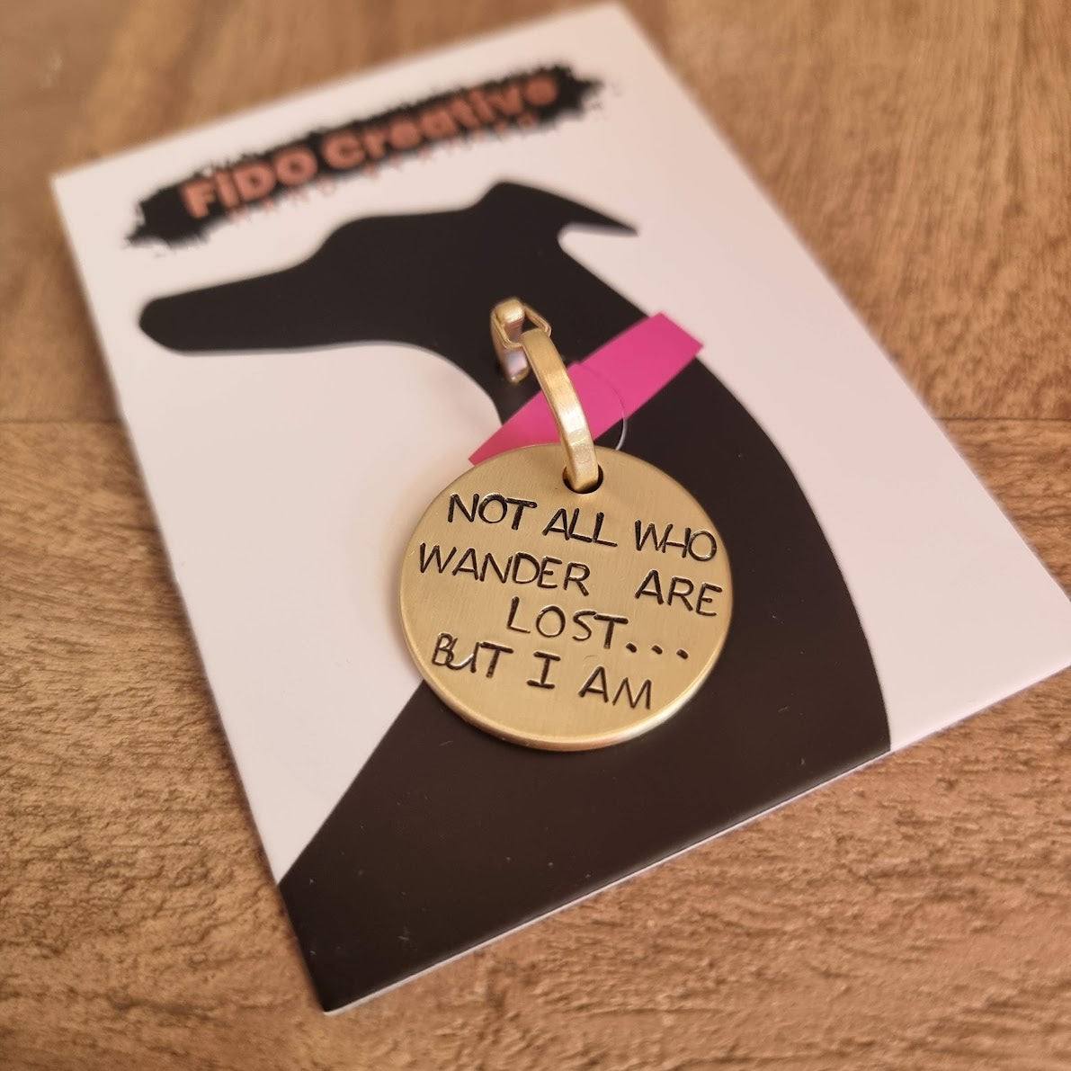30mm Pet ID Tag - Wander