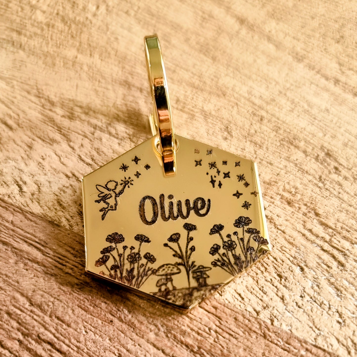 Pixie Pet ID tag - Hexagon