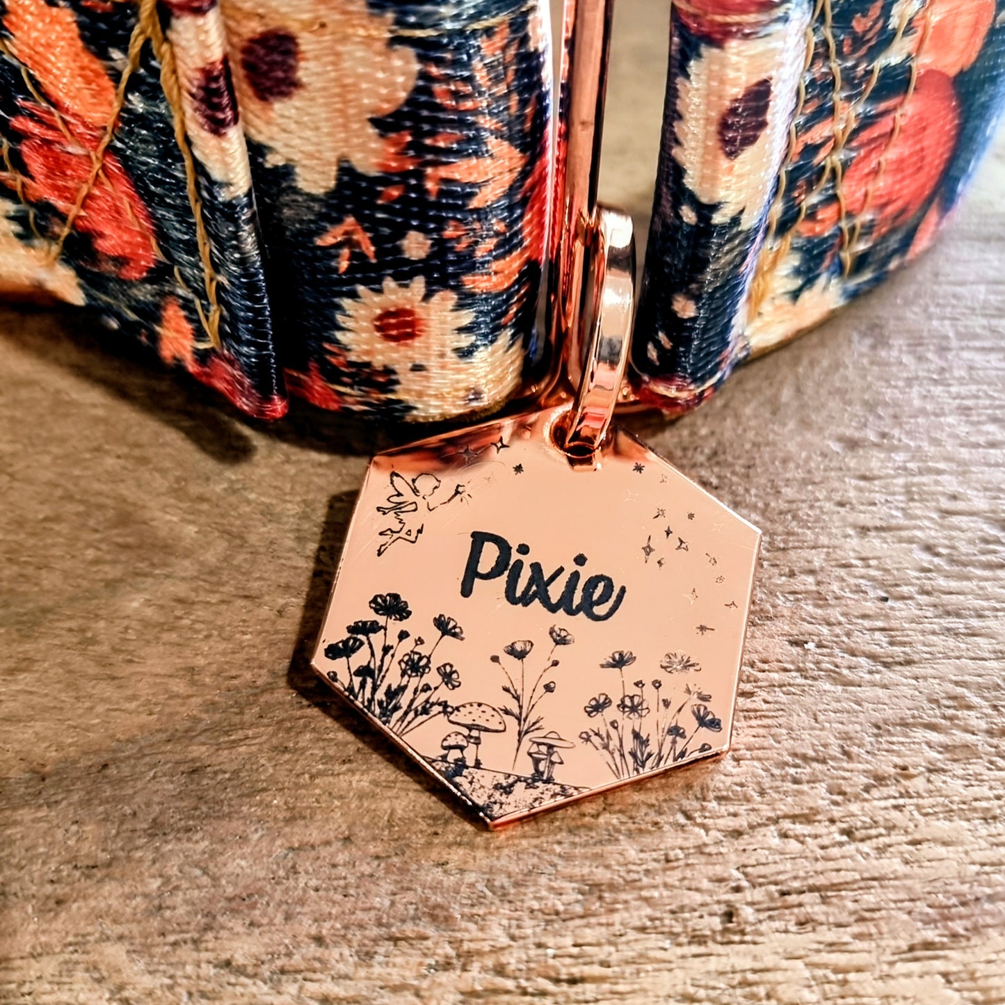 Pixie Pet ID tag - Hexagon