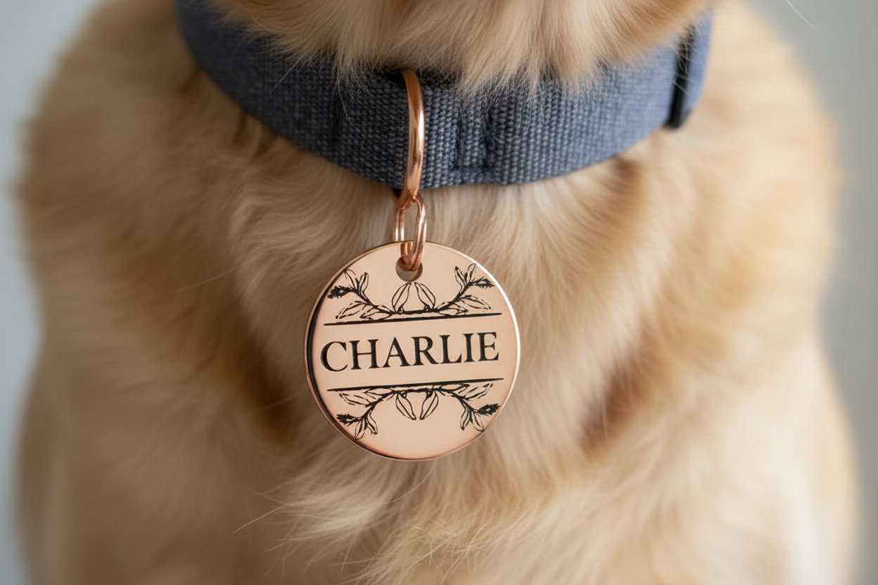 Dog name ID tag - Ginger
