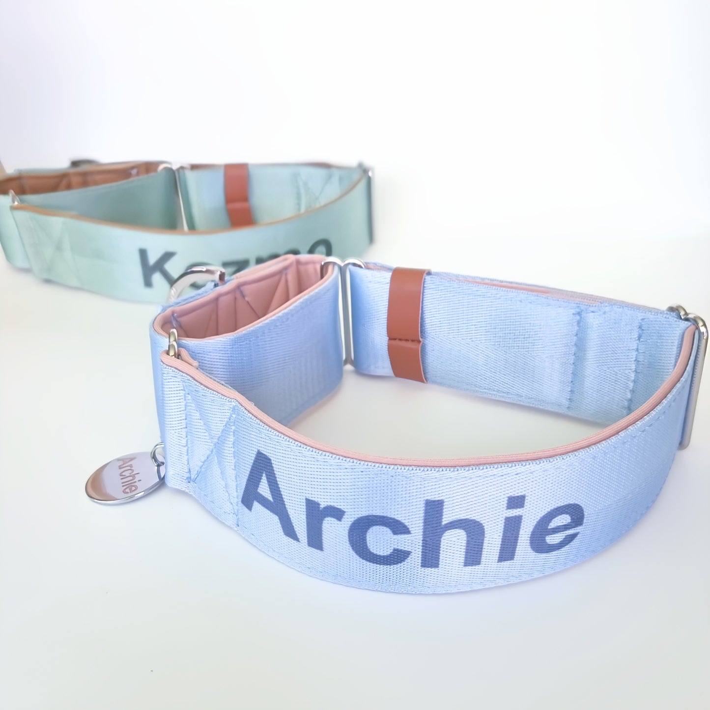 Martingale collars with personalised name