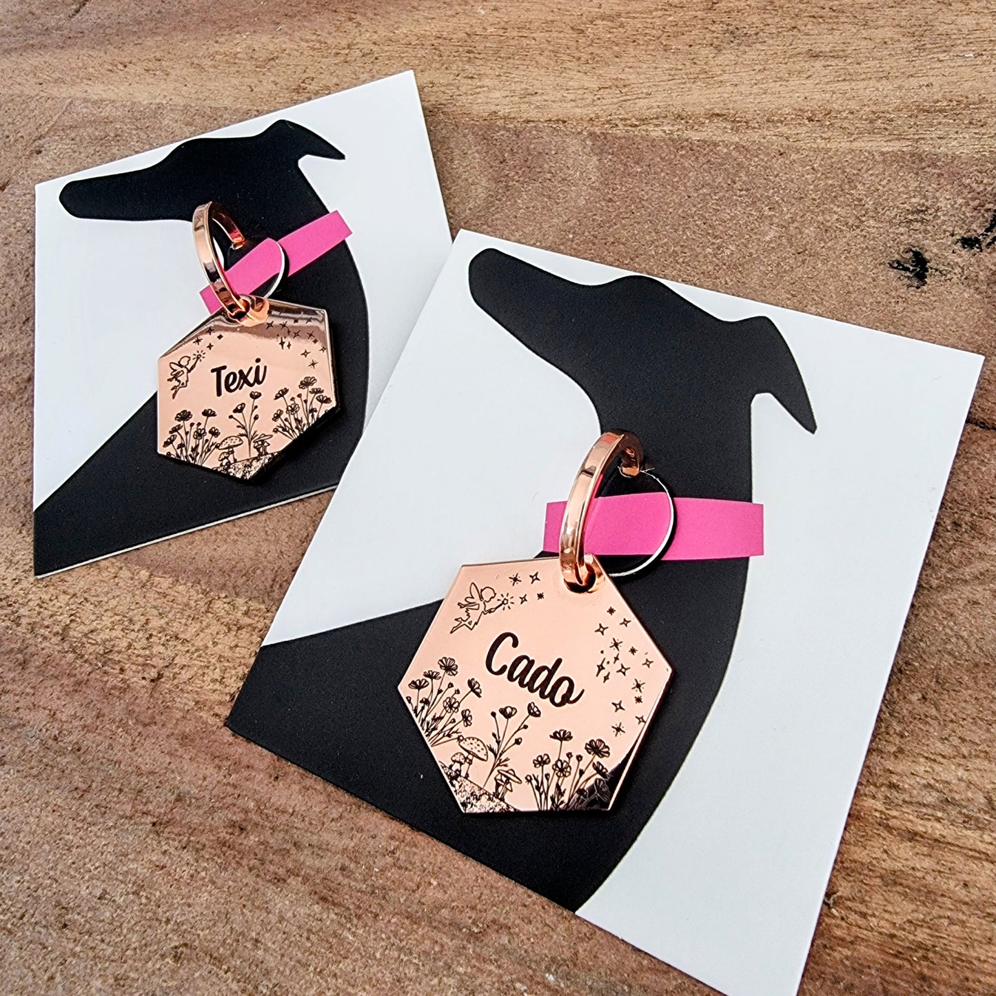 Pixie Pet ID tag - Hexagon