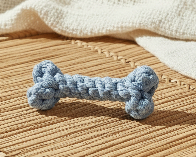 Rope Bone Dog Toy | Cotton Rope Chew & Tug Toy