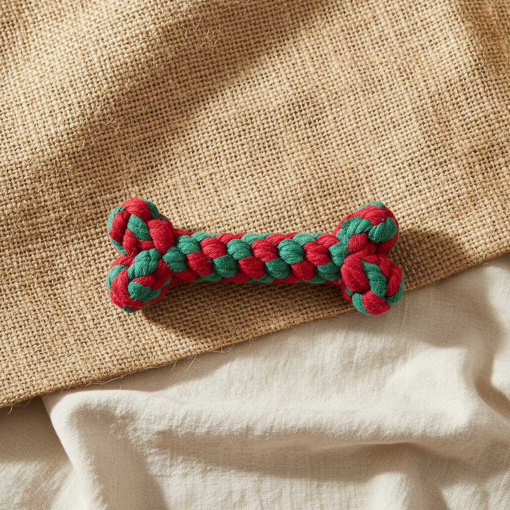 Rope Bone Dog Toy | Cotton Rope Chew & Tug Toy