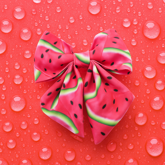 Watermelon Sailor Dog Bow Tie – Bright, Fun & Handmade for your Hound