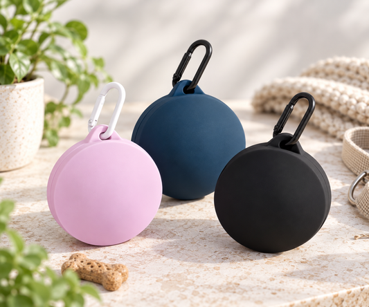 Mini Silicone Dog Treat Pouch – Clip-On Waterproof Training Treat Holder